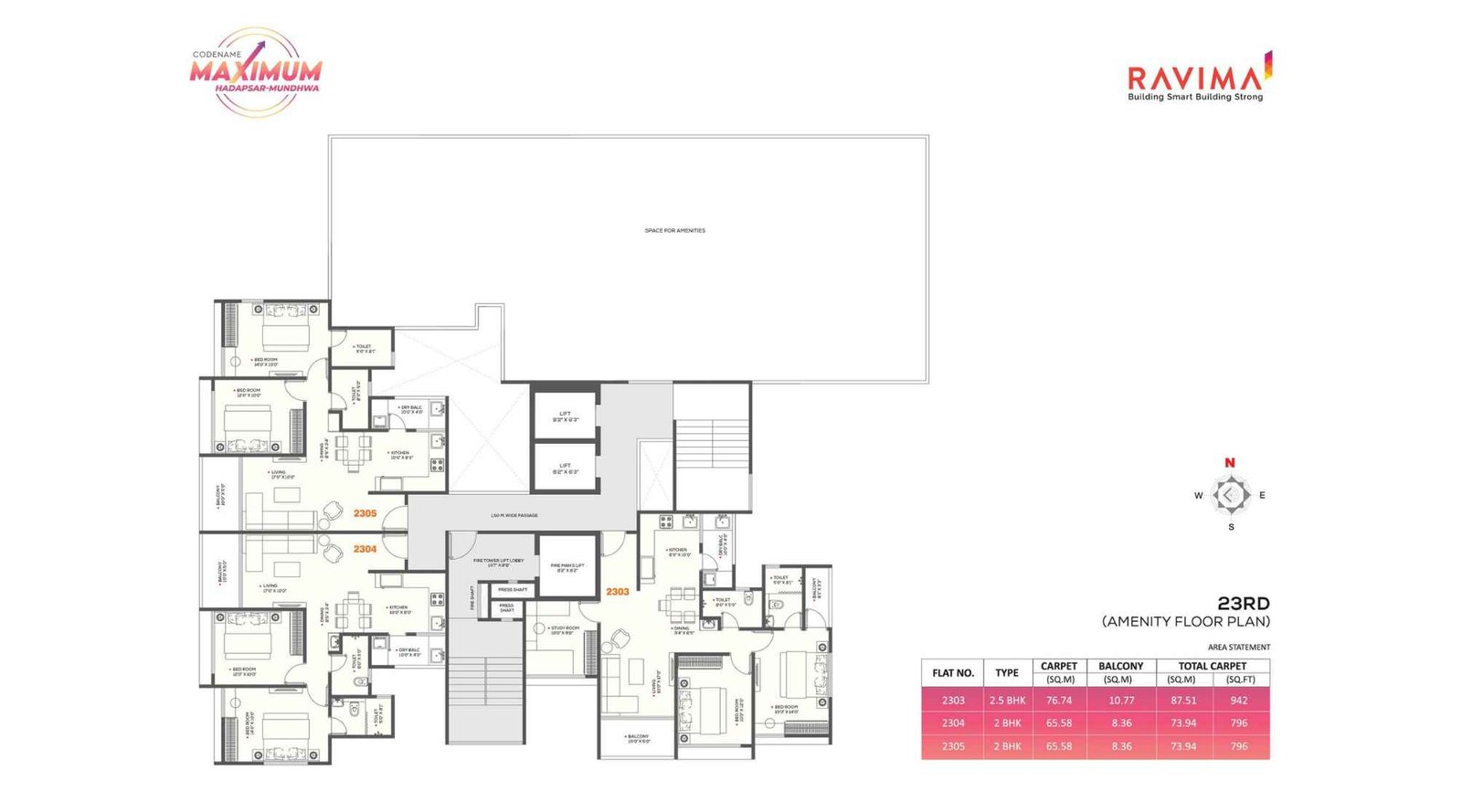 Ravima-Newton-Homes-Mundhwa-Floor-Plan-Amenities